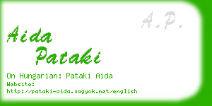 aida pataki business card